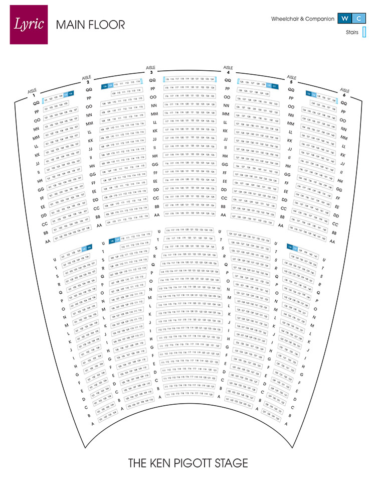 Lyric Opera Seating Chart Rendering